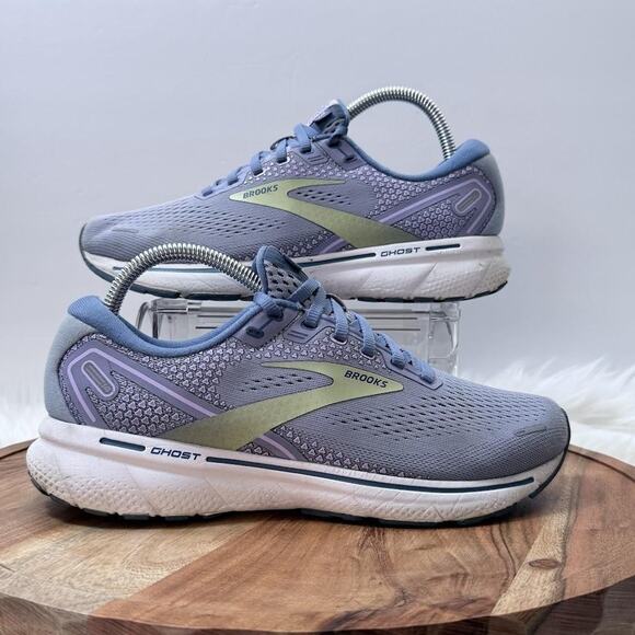 Brooks Ghost 14 Shoes Womens Size 9 Purple Blue Cushion Neutral Running Sneakers - Picture 3 of 16